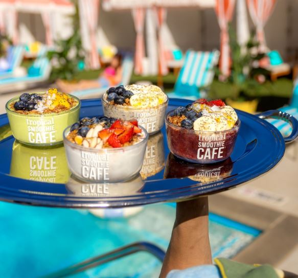 tropical smoothie bowls menu