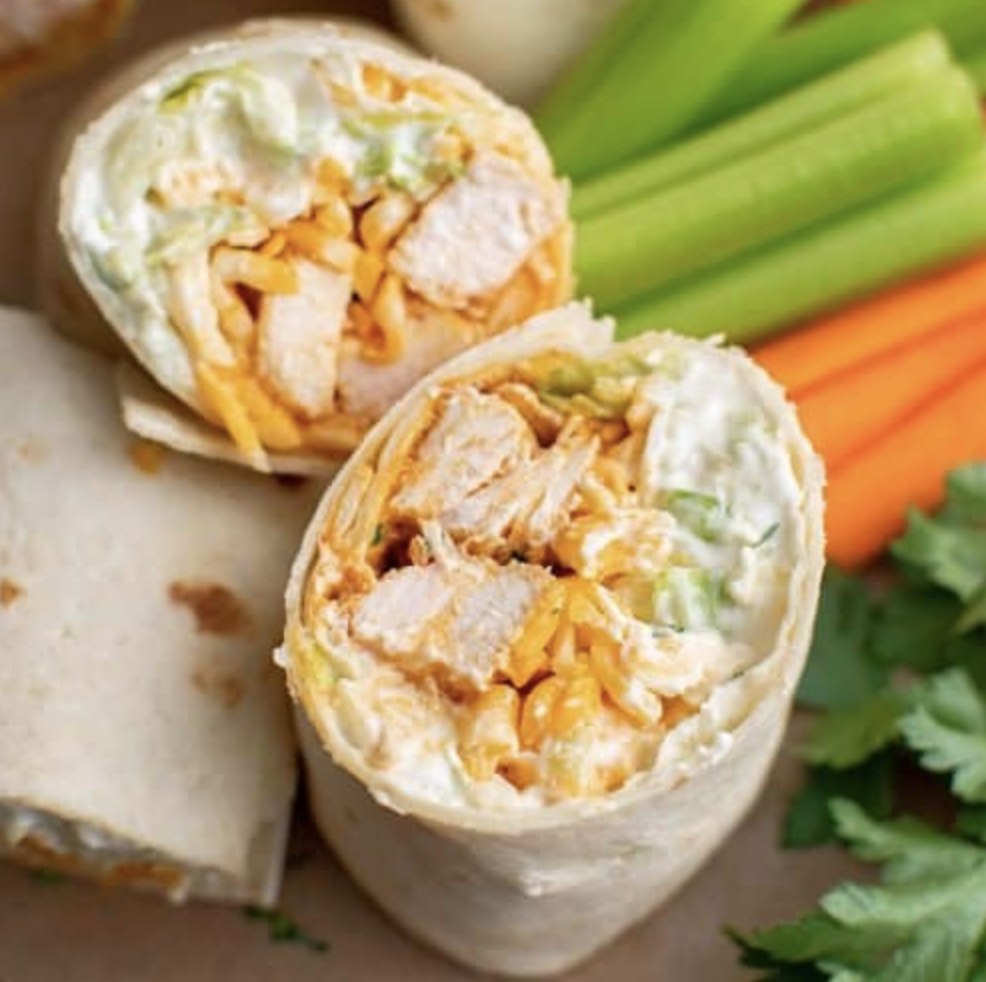 Tropical Smoothie Buffalo Chicken Wrap