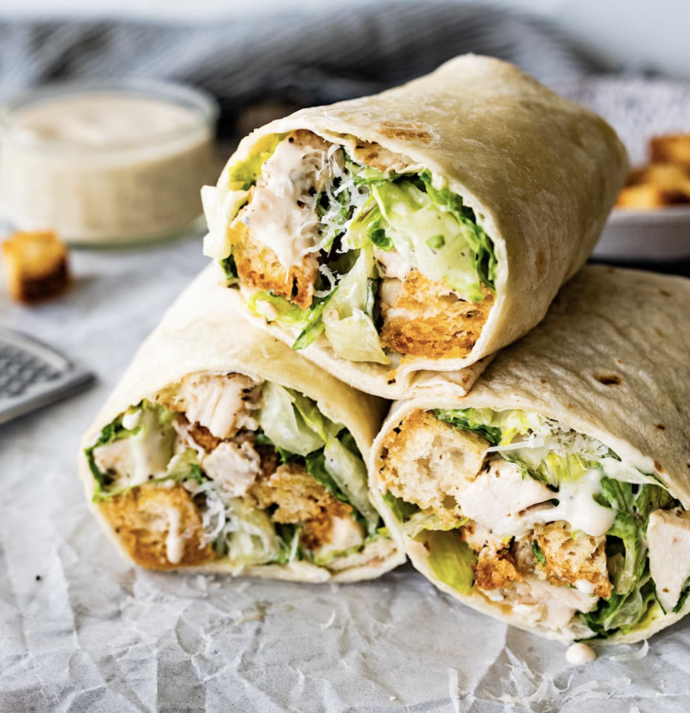 Tropical Smoothie Chicken Caesar Wrap 