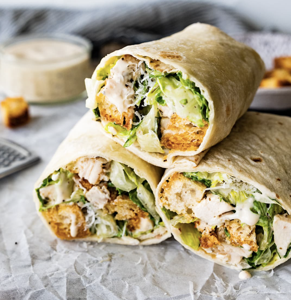 Tropical Smoothie Chicken Caesar Wrap