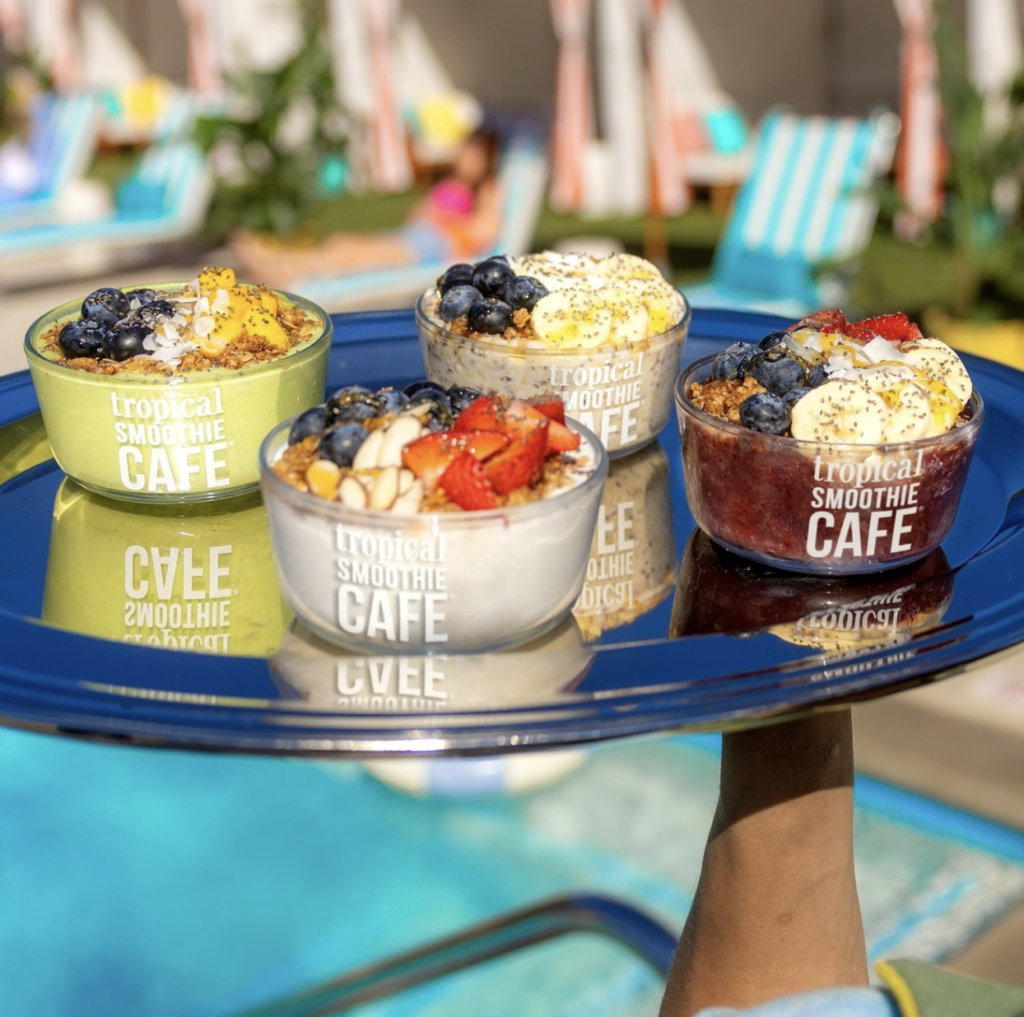 Tropical Smoothie Cafe Bowls Menu